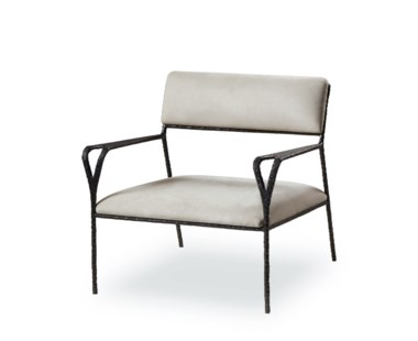 Avalon Black Lounge Chair - Nubuk